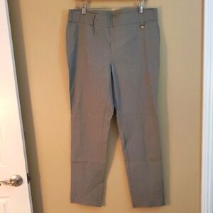 Rafaella Women's Gray Straight Leg Stretch Pants
